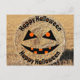 Glad Halloween Bonde Ranchägare Hej Bus eller Bost Vykort
