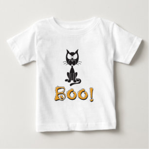 Glad Halloween Boo Svart Katt T-shirt