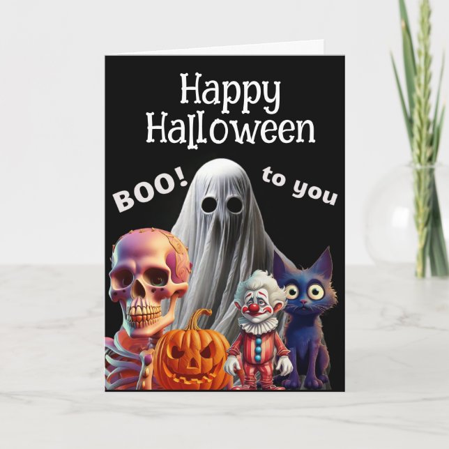 Glad Halloween…Bu till dig  Kort (Framsida)
