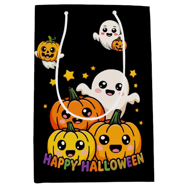 Glad Halloween Bus eller Behandla Godispåse (Framsidan)
