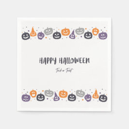 Glad Halloween Bus eller Buss Pappersservett