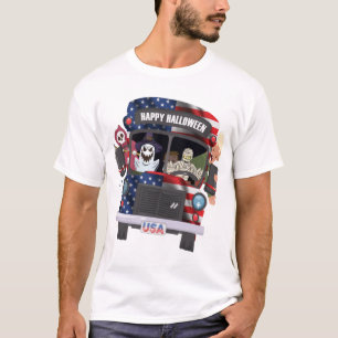 glad halloween buss skjorta Party människor T Shirt