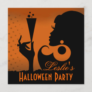 Glad Halloween Cocktailparty Inbjudningar