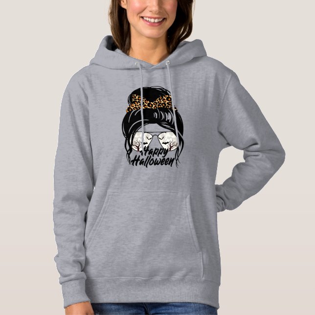 Glad Halloween-dag 2021 Halloween Leopard Mamma T Shirt (Framsida)