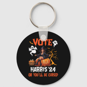 Glad Halloween-dag Rösta Harris 2024 Annars Kommer Nyckelring