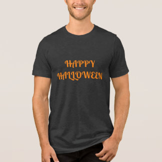 Glad Halloween Dam Orange Svart T Shirt
