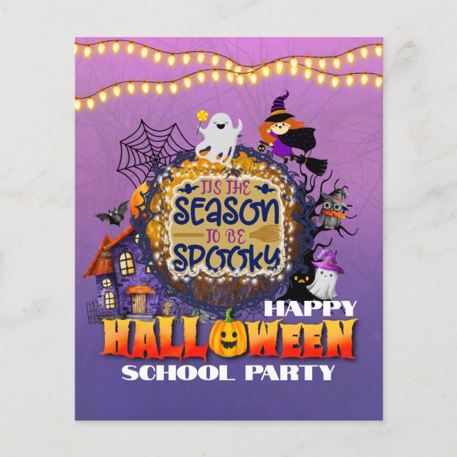 Glad Halloween Det är skräckens säsongsfirande Flygblad (Framsidan)