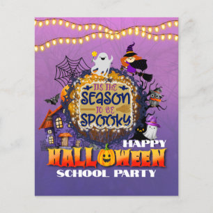 Glad Halloween Det är skräckens säsongsfirande Flygblad