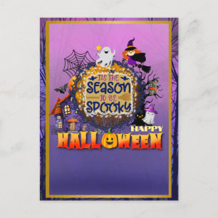 Glad Halloween Det är skräckens säsongsfirande Helg Vykort
