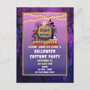 Glad Halloween Det är spöksäsong Celebration Vykort