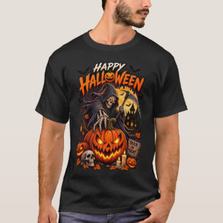 Glad Halloween Dödens Åskådare T Shirt
