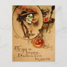 Glad Halloween Döskalle Zombie Odöd Lykta Jack O L Vykort