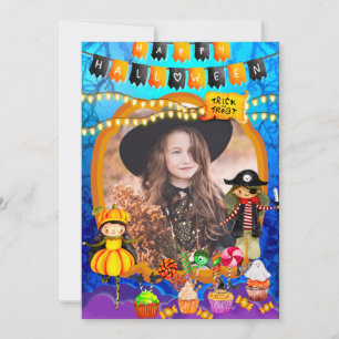 Glad Halloween-dräkt barnfestfirande