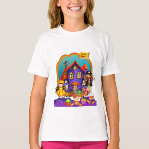 Glad Halloween-dräkt barnfestfirande T Shirt