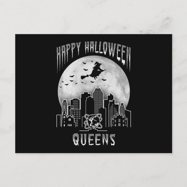 Glad Halloween Drottningar New York Vykort (Framsida)