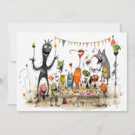 Glad Halloween, du MONSTER! Julkort