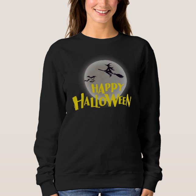 Glad Halloween Familj Matchande Design T Shirt (Framsida)
