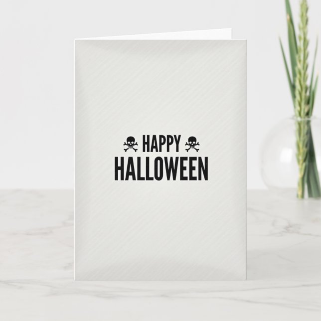 Glad Halloween Fet Kort (Framsida)