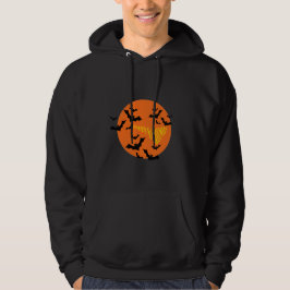 Glad Halloween Fladdermöss & Mån Sweatshirt