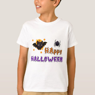 Glad Halloween-fladdermus För Barn Fest Nöje 🎃 T Shirt