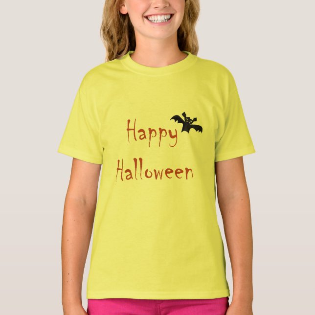 Glad Halloween Fladdermus Tröja (Framsida)