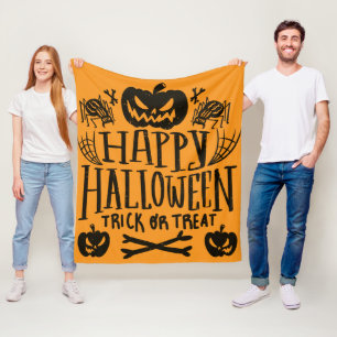 Glad Halloween Fleecefilt