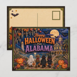Glad Halloween från Alabama Kids Vykort