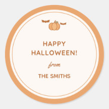Glad Halloween från" Familjepaket Klistermärke