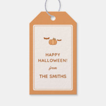 Glad Halloween från" Familjepresentkort