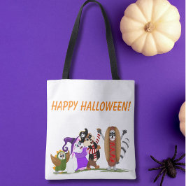 Glad Halloween från skogsdjur Tygkasse