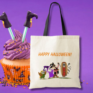 Glad Halloween från skogsdjur Tygkasse