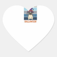 Glad Halloween Fransk Bulldog Heks Spindelväv Ca