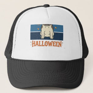 Glad Halloween Fransk Bulldog Heks Spindelväv Ca Keps