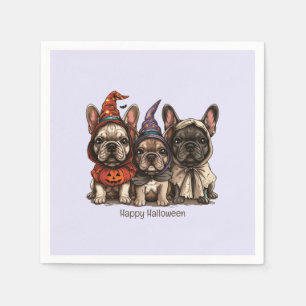 Glad Halloween French Bullhund Pappersservett