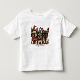 Glad Halloween French Bullhund T Shirt