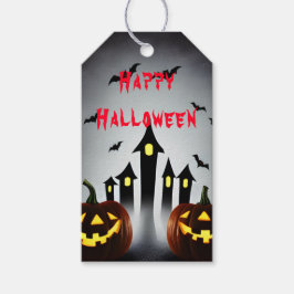 Glad Halloween-gåva Kuslig Jack-o'-lykta Presentetikett