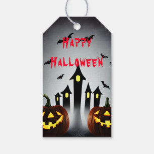 Glad Halloween-gåva Kuslig Jack-o'-lykta Presentetikett