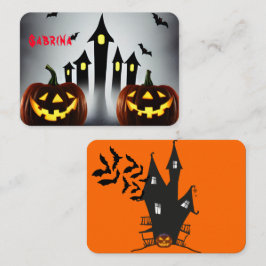 Glad Halloween-gåva Kuslig Jack-o-Lyktan Placeringskort
