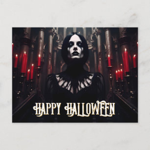 Glad Halloween – gotisk mörk firande Helg Vykort