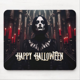 Glad Halloween – gotisk mörk firande Musmatta