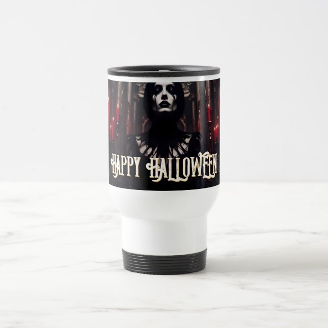 Glad Halloween – gotisk mörk firande Resemugg (Center)