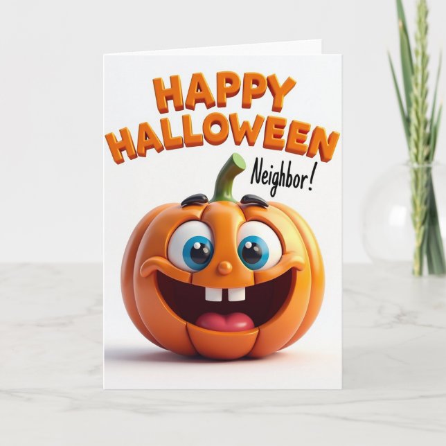 Glad Halloween-grannkort Kort (Framsida)