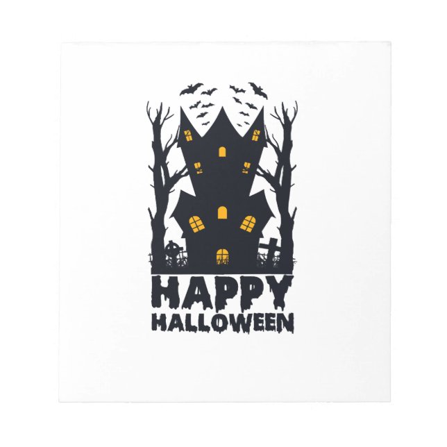 Glad Halloween Halloween Glad Halloween Anteckningsblock (Framsida)