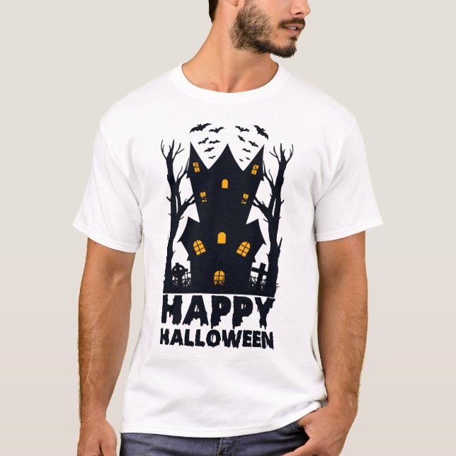 Glad Halloween Halloween Glad Halloween T Shirt (Framsida)