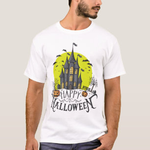 glad Halloween, Halloweenfest, rolig Halloween T Shirt