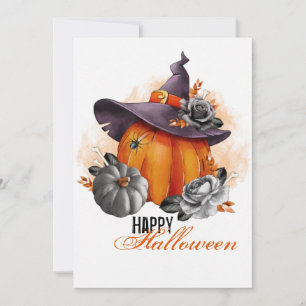 Glad Halloween hälsningskort Julkort