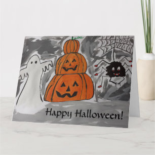 Glad Halloween hälsningskort Kort