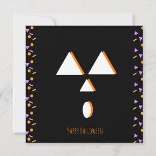Glad Halloween hälsningskort   Pumpa Ansikte Kul Tack Kort