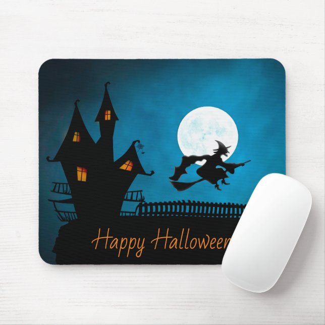 Glad Halloween Häxa Musmattor (Med mus)