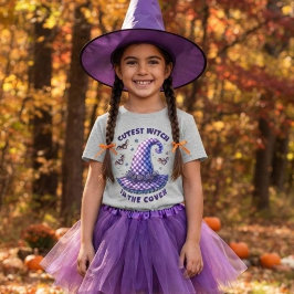 Glad Halloween Häxor Lila Gingham Häxhatt T Shirt